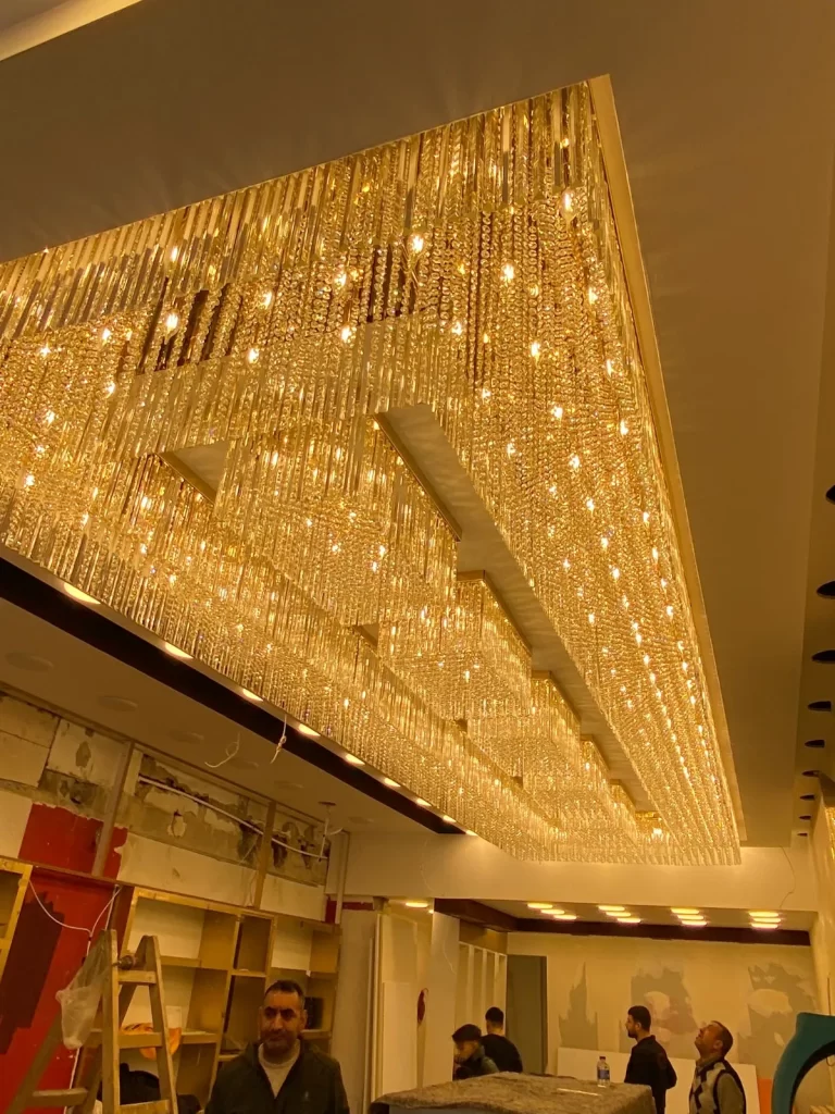 Gold Royal – Galvian Avize crystal chandelier project 4