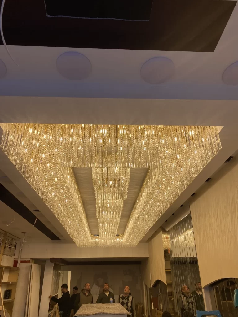 Gold Royal – Galvian Avize crystal chandelier project 5