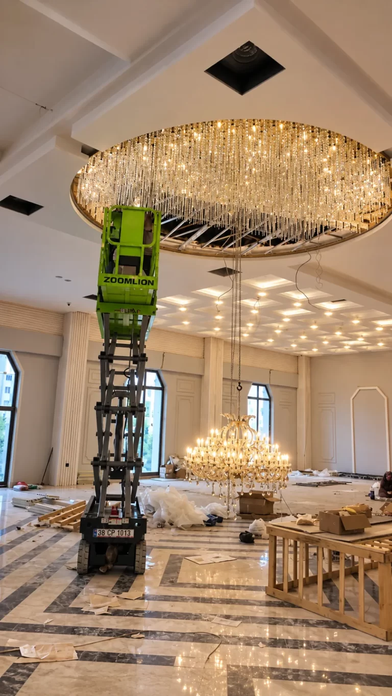 Kayseri Wedding Hall – Galvian Avize crystal chandelier project 2